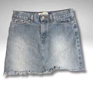 VTG 90s GAP 100% Cotton Made in USA Classic Blue Denim Mini Skirt